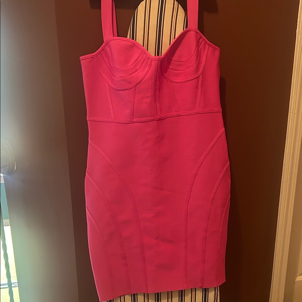 Boohoo Hot Pink Mini Dress